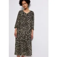 STREET ONE Midikleid mit grafischem Muster und 3/4 -Arm