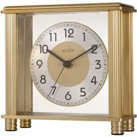 Acctim Tischuhr Metall goldfarben deutlich arabische Zahlen Dimension 14x14,5x6cm