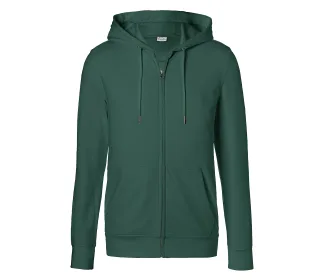 KÜBLER SHIRTS Kapuzen-Sweatjacke moosgrün XL - 5022 6330-65-XL