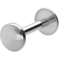 PIERCINGLINE Piercing-Set Chirurgenstahl Labret mit Innengewinde FLAT-DISC (Labrets, 1-tlg)