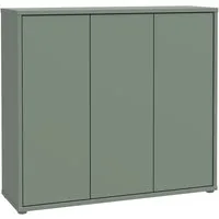 FORTE Schuhschrank Alice Springs, Schuhschrank, Platz für 20 Paar Schuhe, 3 Türen (B/H/T 109,2/99,1/34,9 cm) Stauraumschrank, Mehrzweckschrank, grifflose Front, Push to open