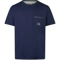 Phil & Co. Pyjamaoberteil Easy Sleep (Packung, 1-tlg., 1-teilig) Herren Schlafanzugshirt Kurzarm Baumwolle T-Shirt