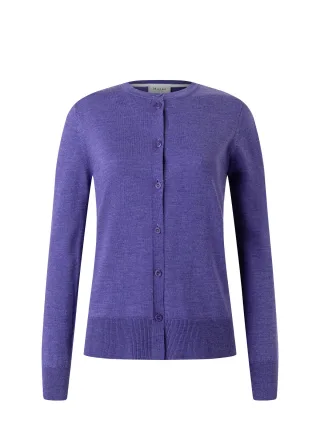 MAERZ Muenchen - Strickjacke Knopf 1/1 Arm mythical violet - Gr. - 48
