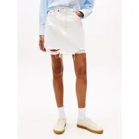 Tommy Jeans Jeansrock MOM SKIRT CI8091 mit Destroyed Effekt