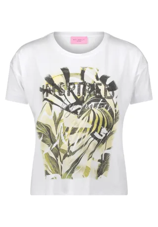 betty barclay - so cosy - - Basic Shirt patch white/green - Gr. - 38