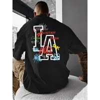 RMK T-Shirt Herren T-Shirt Print Bedruckung LA Los Angeles aus 100% Baumwolle