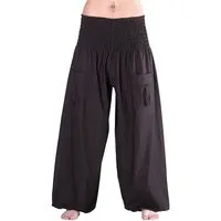 Leucht-Welten Pumphose Pumphose für Damen und Herren mit Taschen Schwarz für Damen wie Herren