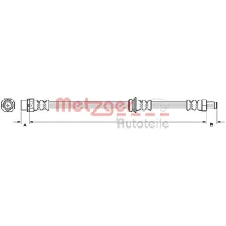 Metzger Bremsschlauch vorne BMW 3er E90