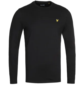 Lyle & Scott Jet Schwarz Langarm T-Shirt