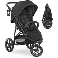 Hauck Kinder-Buggy Rapid 3R - Black, Sportwagen mit Liegefunktion, Einhand-Faltung - verstellbar bis 25 kg