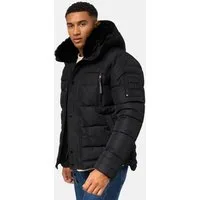 Stone Harbour Steppjacke Witas gesteppte Herren Winterjacke mit abnehmbarer Kapuze