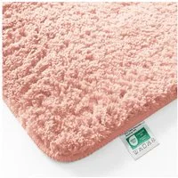Kubus Badematte Karat Rechteckig, Badteppich, Extrem weicher & dichter Hochflor, Höhe 30 mm, rutschhemmende Latexbeschichtung, Polyester, Polyester, Waschmaschinenfest