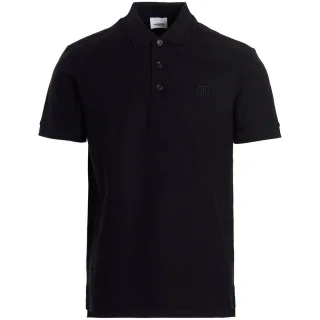 Burberry Branded Circle Logo Kohle Blau Polo Shirt