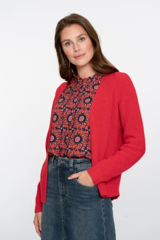 Geisha Fashion Women - Vest red - Gr. - S