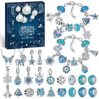 CLTYQ Schmuck-Adventskalender Schmuck-Adventskalender Weihnachtskalender Teenager Mädchen Kinder, DIY Adventskalender Inhalt Kinder Frauen Schmuck Armband