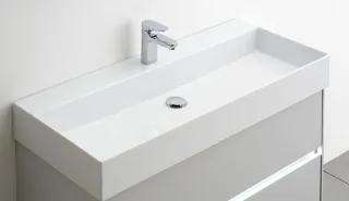 Artiqua 116 Keramikwaschtisch Weiß 1 großes Becken, 116-SWT-AC07 116-SWT-AC07