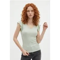ONLY V-Shirt ONLBELIA – V-Ausschnitt für femininen Sommerkomfort Viskosemischung, regular fit, Rundhals