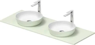 Duravit Sivida SET, Aufsatzbecken 2 r.400 B.Aussen: blassgrün matt 268016FH00