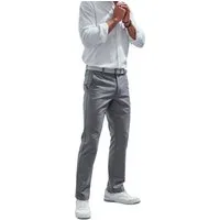 John Devin Chinohose regular-fit, lange Oxford Hose aus elastischer Baumwoll-Qualität