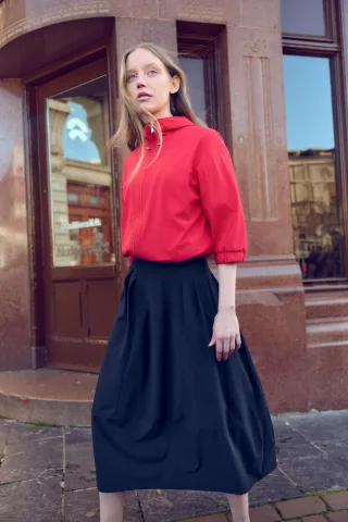 Jane Lushka - Heide skirt technical jersey blue - Gr. - M