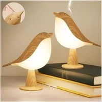 Jibenhome LED Nachttischlampe Kabellos Touch Tischlampe, Dimmbar, Akku Nachtlicht, Wiederaufladbar, 1800mAh, Warmweiß & Weiß & Kaltweiß