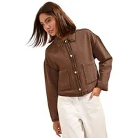 Friends Like These Jeansjacke Friends Like These kurze Denim-Jacke mit Kragen (1-St)