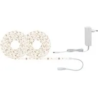 Paulmann LED-Streifen SimpLED Stripe Set 10m 22W 230/12V DC Weiß Metall Kunststoff, 1-flammig