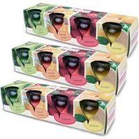 HS Candle Duftkerze Mix Mehrfachpack (12-tlg), Kerze im Glas "Fruit Selection", lange Brenndauer, 6cm x Ø6cm