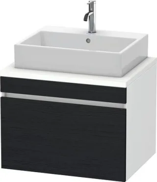 Duravit DuraStyle Konsolenwaschtischunterbau wandhängend Eiche Schwarz & Weiß Matt 700x548x512 mm -  DS531101618