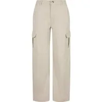 URBAN CLASSICS Stoffhose Urban Classics Damen Ladies High Waist Straight Cargo Pants (1-tlg)