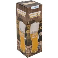 Out of the Blue Glas Bierglas "schon wieder voll" 569ml, 1-tlg., Glas, authentisches Design