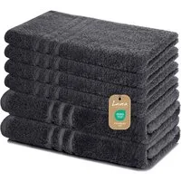 Lavea Handtuch Set Elena, Duschtücher, Handtücher, Gästetücher, Waschhandschuhe, 100% Baumwolle (Set, 6-St), Frottierserie, weich & saugstark, pflegeleicht, 500 g/m² Frottier