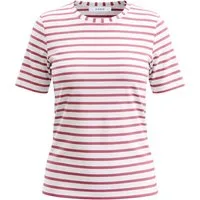 bianca Kurzarmshirt LOTTI in klassischem Ringeldessin in Trendfarbe