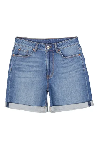 Garcia - High-Waist Jeans-Shorts blau - Gr. - 28