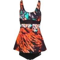 Beco Beermann Tankini Feathers mit Empire Taille und abstraktem Federmotiv