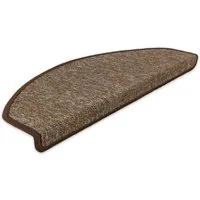 Metzker® Stufenmatte Stufenmatten Rambo New Halbrund Einzeln und SparSet´s, halbrund, Höhe: 5 mm, 15 Stück im Set - Braun