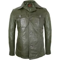 MDM Lederblazer Herren Ledersakko Lederjacke Lederblazer Echtleder