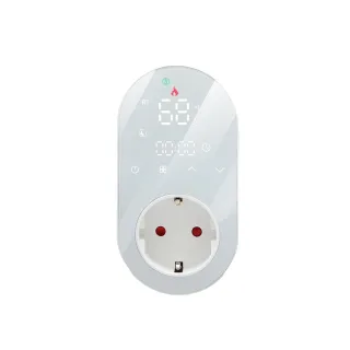 Tuya WiFi 16A Digital Thermostat Outlet EU Plug Touch Screen Timing Dual Temperature Controller Wireless APP Monitoring
