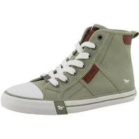 Mustang Shoes Winona Plateausneaker Freizeitschuh, High Top-Sneaker, Schnürboots, kontrastreiche Details