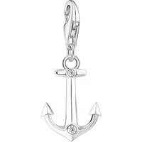 THOMAS SABO Charm Anker Anker mit Steinen, mit Zirkonia (synth)