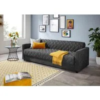 Home affaire Schlafsofa Kelly, Topper inklusive, mit Federkern, Bezug ist abnehmbar