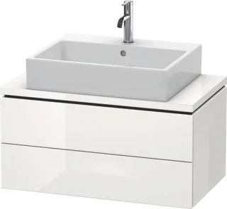Duravit L-Cube Konsolenwaschtischunterbau wandhängend Weiß Hochglanz 820x477x400 mm - LC580708585 LC580708585