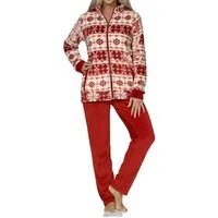 Normann Relaxanzug Normann Damen Hausanzug Freizeitanzug aus Coralfleece Freizeitanzug
