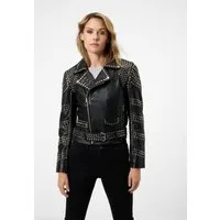 RICANO Lederjacke Selina im Biker-Stil mit Nietenbesatz