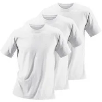 H.I.S T-Shirt, Unterziehshirt (3er-Pack) unifarben, Rundhalsausschnitt, aus Baumwolle