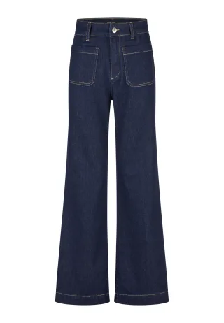Marc Aurel - Jeans mit aufgesetzten Taschen dark blue denim - Gr. - 34