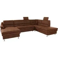 sit&more Wohnlandschaft Cardoso U-Form, mit Federkern und Kopfstützen, mit Schlaffunktion und Relaxfunktion