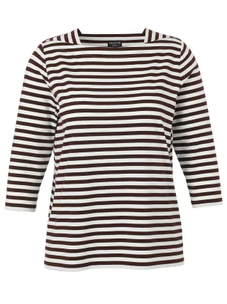 VIA APPIA DUE - T-Shirt Karree 3/4 Arm kaffee/creme - Gr. - 50