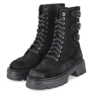 Bullboxer Biker Boots - Gr. 37 - Schwarz - Leder