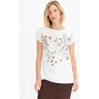bonprix T-Shirt aus reiner Baumwolle, Loose Fit, mit Kurzarm-Design